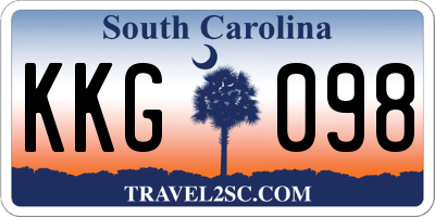 SC license plate KKG098