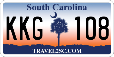 SC license plate KKG108
