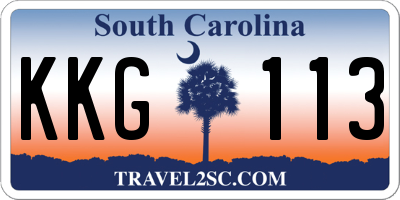 SC license plate KKG113