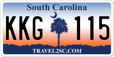 SC license plate KKG115