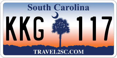 SC license plate KKG117