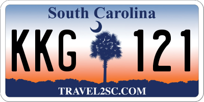 SC license plate KKG121