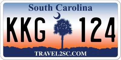 SC license plate KKG124