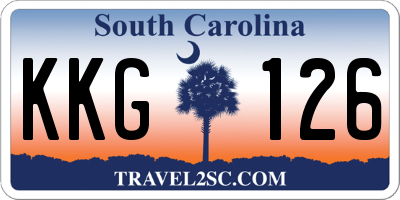SC license plate KKG126