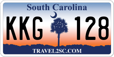 SC license plate KKG128