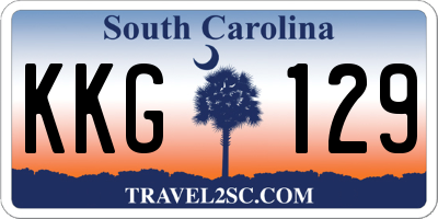 SC license plate KKG129