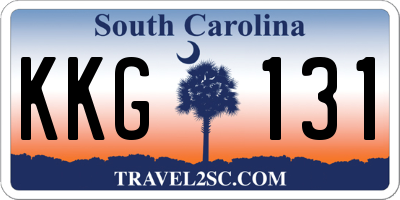 SC license plate KKG131