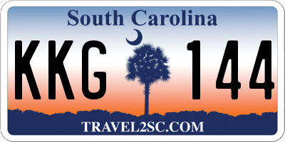 SC license plate KKG144