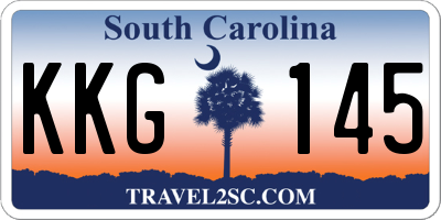 SC license plate KKG145