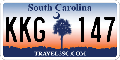 SC license plate KKG147