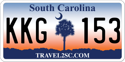 SC license plate KKG153