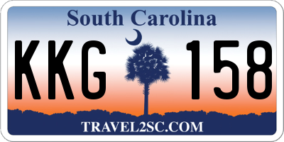 SC license plate KKG158