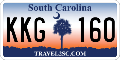 SC license plate KKG160
