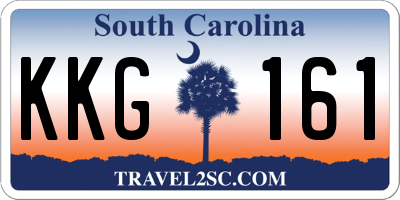 SC license plate KKG161