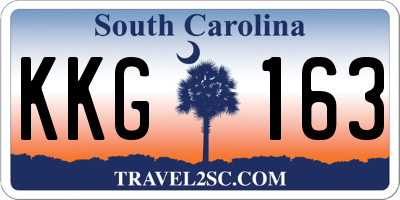 SC license plate KKG163