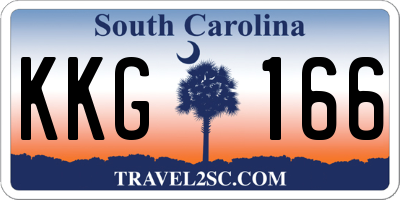 SC license plate KKG166