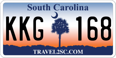 SC license plate KKG168