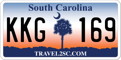 SC license plate KKG169