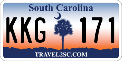 SC license plate KKG171