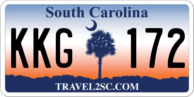 SC license plate KKG172