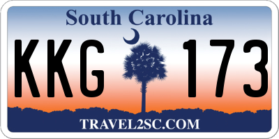SC license plate KKG173