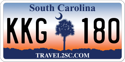 SC license plate KKG180