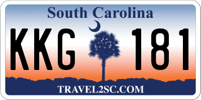 SC license plate KKG181