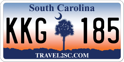 SC license plate KKG185