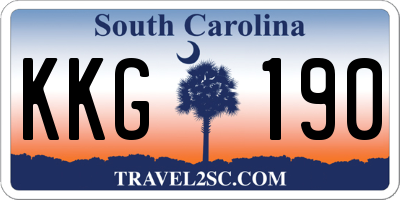 SC license plate KKG190