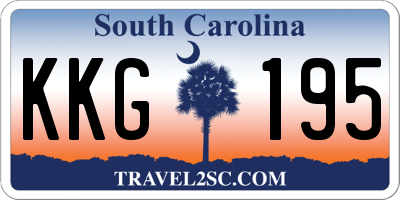 SC license plate KKG195