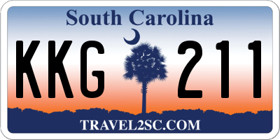 SC license plate KKG211