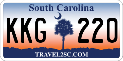 SC license plate KKG220