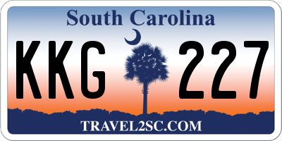 SC license plate KKG227