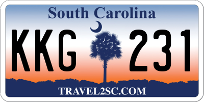 SC license plate KKG231