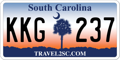SC license plate KKG237
