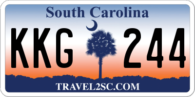 SC license plate KKG244