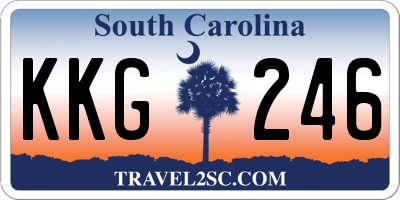 SC license plate KKG246