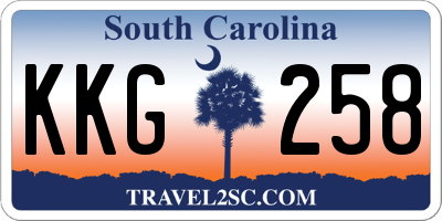 SC license plate KKG258