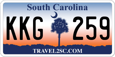 SC license plate KKG259