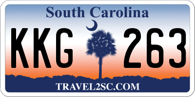 SC license plate KKG263