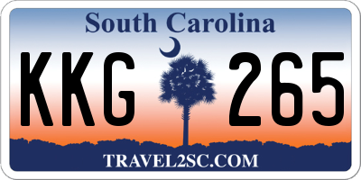 SC license plate KKG265