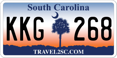SC license plate KKG268