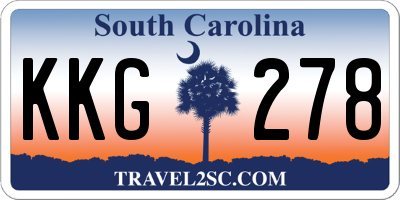 SC license plate KKG278