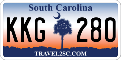 SC license plate KKG280