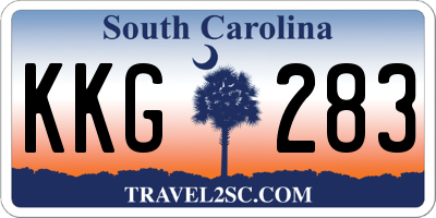 SC license plate KKG283
