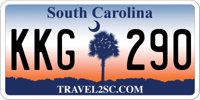 SC license plate KKG290