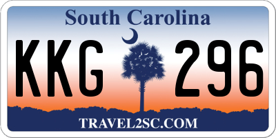 SC license plate KKG296