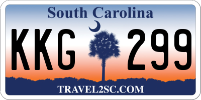 SC license plate KKG299