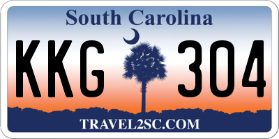 SC license plate KKG304