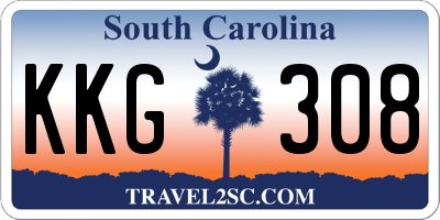 SC license plate KKG308